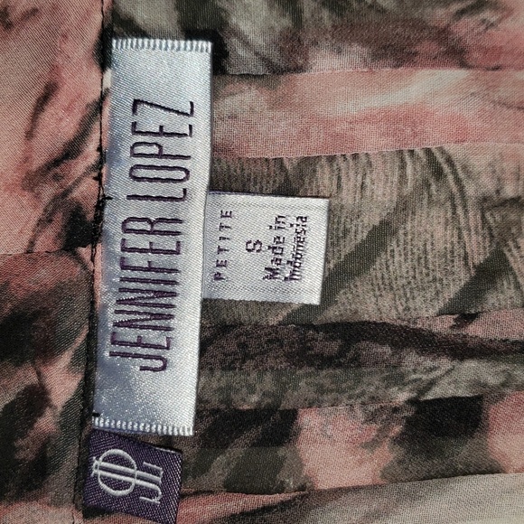 Jennifer Lopez Sheer Blouse Petite Small - Picture 2 of 8